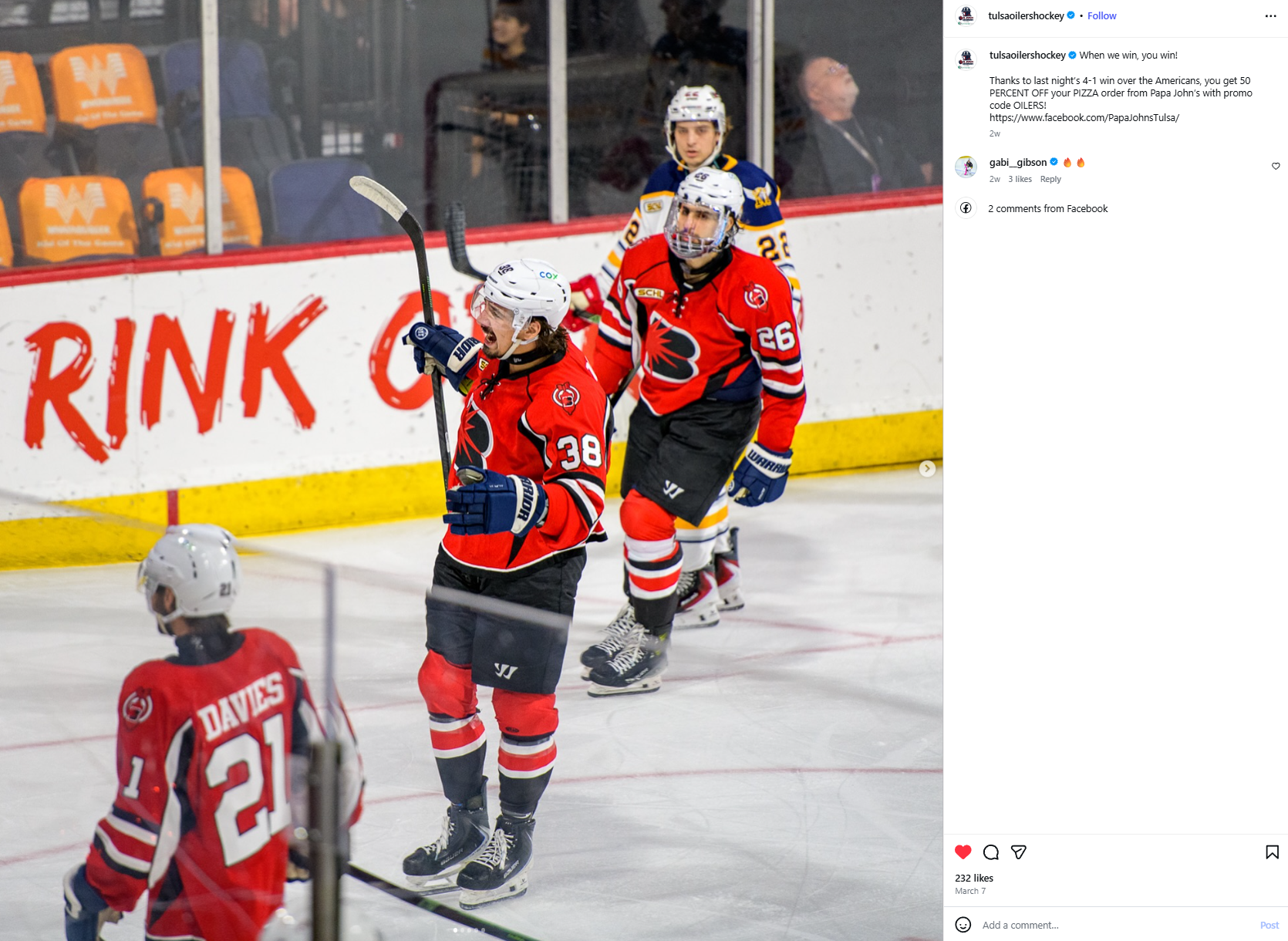 Tulsa Oilers - Instagram Post - 1